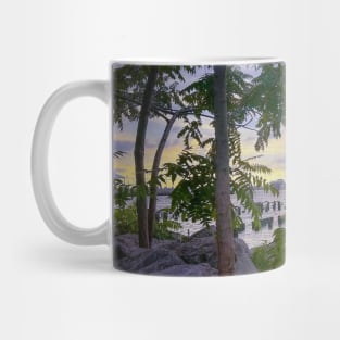 Manhattan Skyline Sunset Skyscrapers NYC Mug